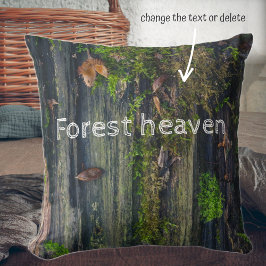 Leben mit Holz Kissen