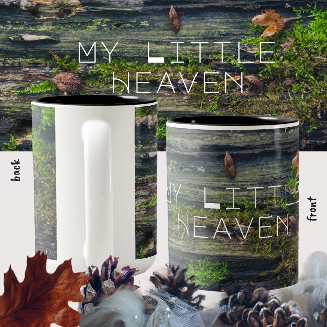 Leben mit Holz Zweifarbige Tasse (Von Creator hochgeladen)