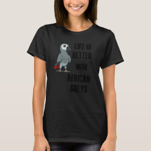 Leben mit Niedlichem Papagei aus Afrika T-Shirt