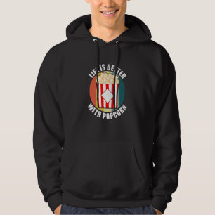 Leben mit Popcorn Gesunder Mais-Esser Hoodie