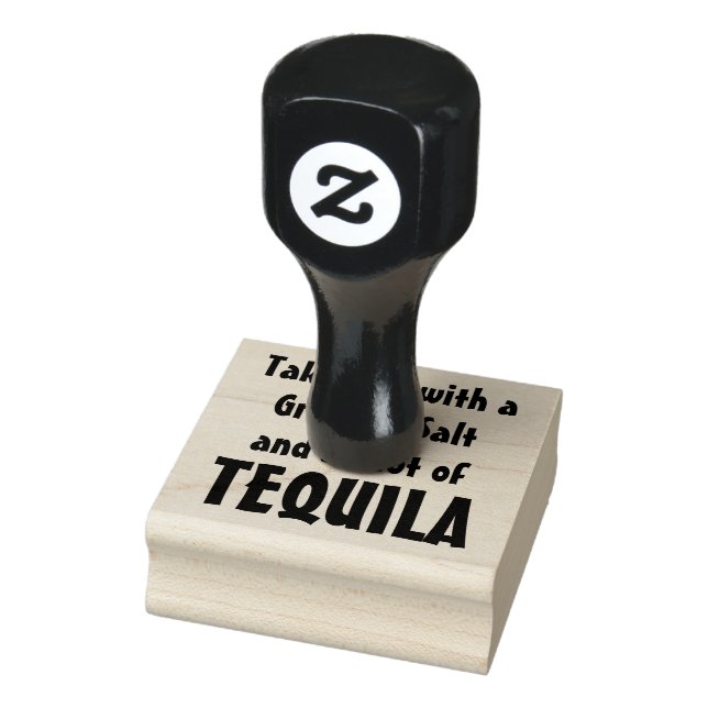 Leben mit Salz und TEQUILA-Schuss Gummistempel (Stempel)