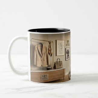 Leben mit Stil Ästhetik Luxus Innenraum Kaffee M Zweifarbige Tasse
