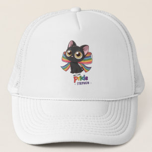 Leben mit Stolz - Rainbow Cat LGBTQ Stolz Truckerkappe