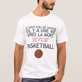 Leben nach dem Tod von Humor Basketball T-Shirt