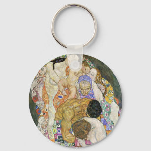 Leben oder Tod-Schlüsselkette Gustav Klimt Schlüsselanhänger