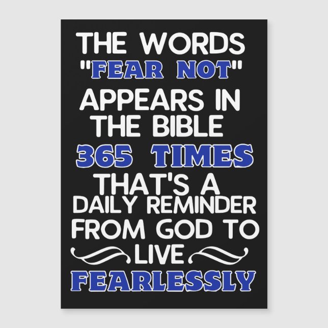 Leben ohne Angst Magnetkarte (Vorderseite)