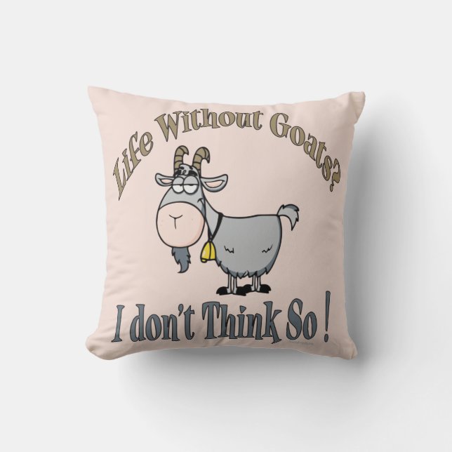 LEBEN OHNE ZIEGEN | von TotallyGoatally™ Kissen (Vorderseite)