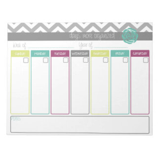 Leben. Organisierter. Kalendertagebuch Notizblock