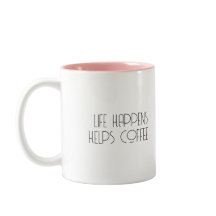 Leben passiert Kaffee hilft Lustiger Kaffeebecher