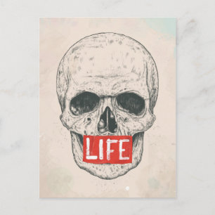 Leben Postkarte
