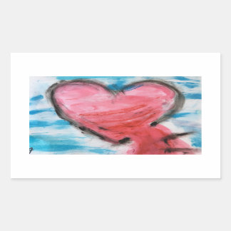 Leben Rechteckiger Aufkleber