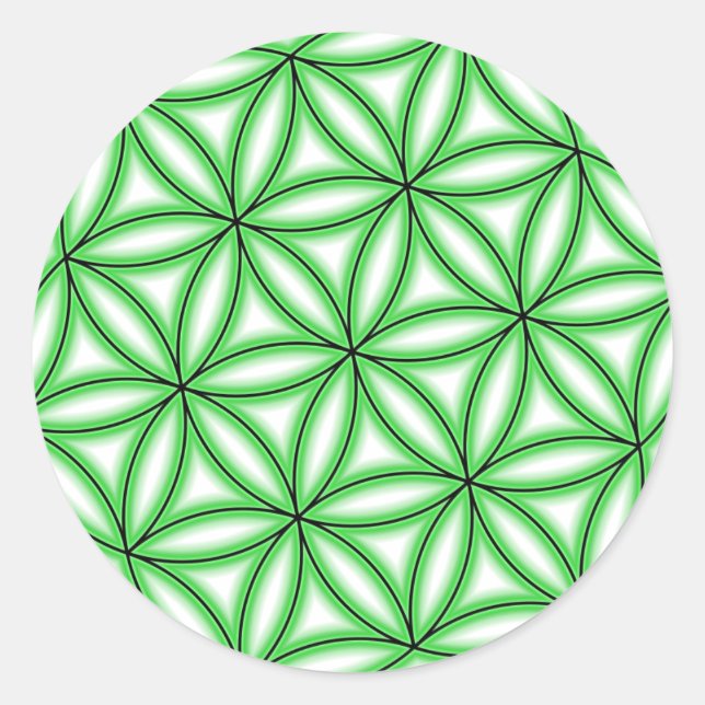 Leben Runder Aufkleber (Vorderseite)