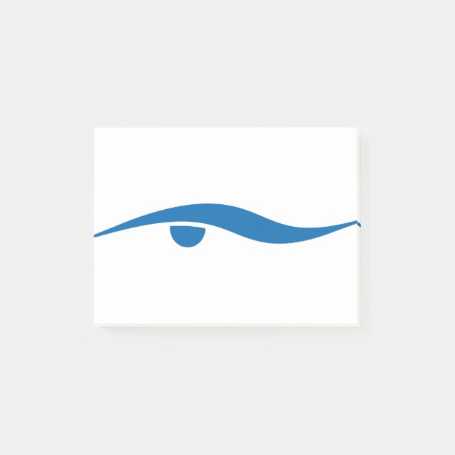 Leben schwimmen post-it klebezettel (Vorderseite)