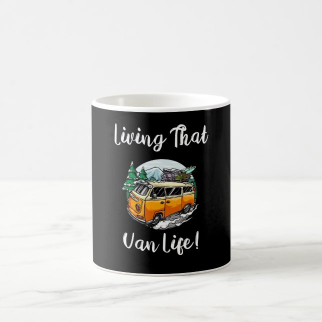 Leben Sie das Van Life! Kaffeetasse (Mittel)