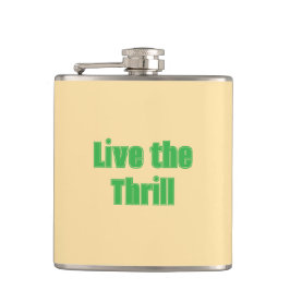 Leben Sie den Thrill Vinyl Wrapped Flask Flachmann