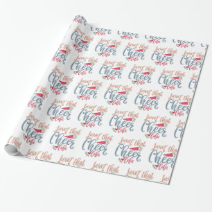 Leben Sie dieses glückliche Leben. Führende Desi Geschenkpapier