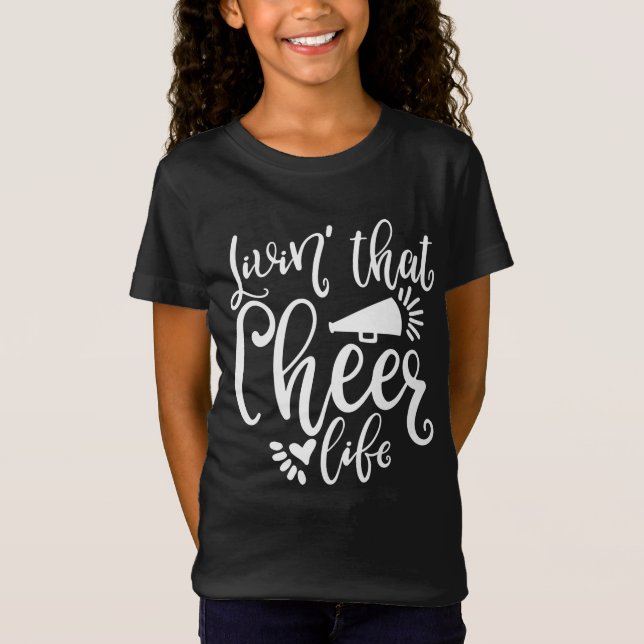 Leben Sie dieses glückliche Leben. Niedliche Käses T-Shirt (Vorderseite)