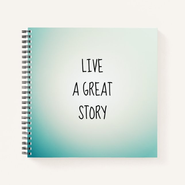 LEBEN SIE EIN GROSSES STORNNotebook Notizbuch (Vorderseite)