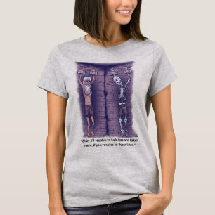 Leben Sie ein wenig weiblichen grauen T - Shirt