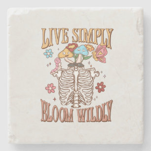 Leben Sie einfach, Bloom Willy Steinuntersetzer