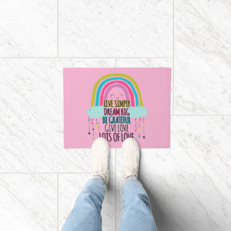 Leben Sie einfach träumen Big Be Dankbarkeit geben Fußmatte