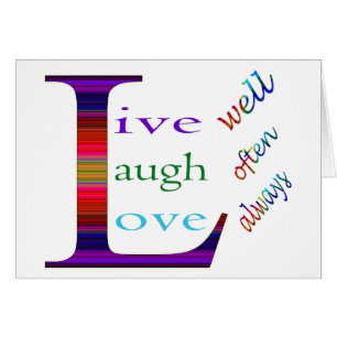 Leben Sie gut, lachen Sie oft, Liebe immer von STa