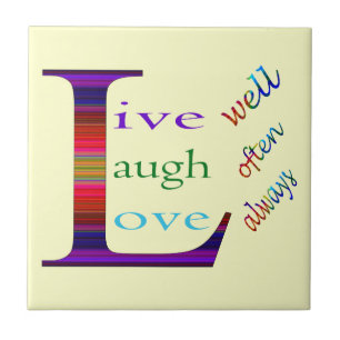 Leben Sie gut, lachen Sie oft, Liebe immer von STa Fliese