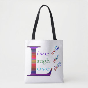 Leben Sie gut, lachen Sie oft, Liebe immer von STa Tasche
