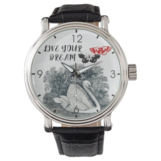 Leben Sie Ihren Traum Armbanduhr (Vorderseite)
