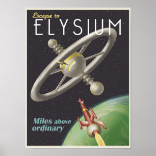 Leben Sie in einer Raumstation Poster