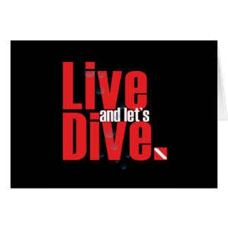 Leben Sie und lässt Tauchen