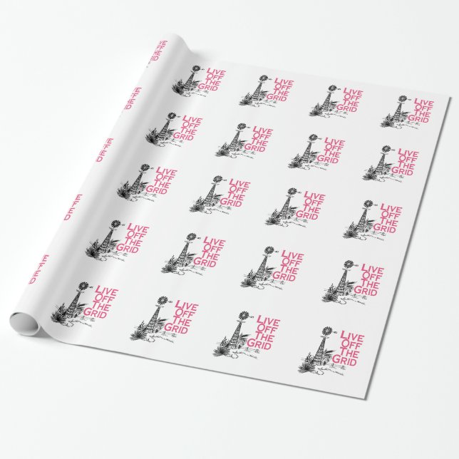 Leben Sie weg vom Gitter Geschenkpapier (Ungerollt)