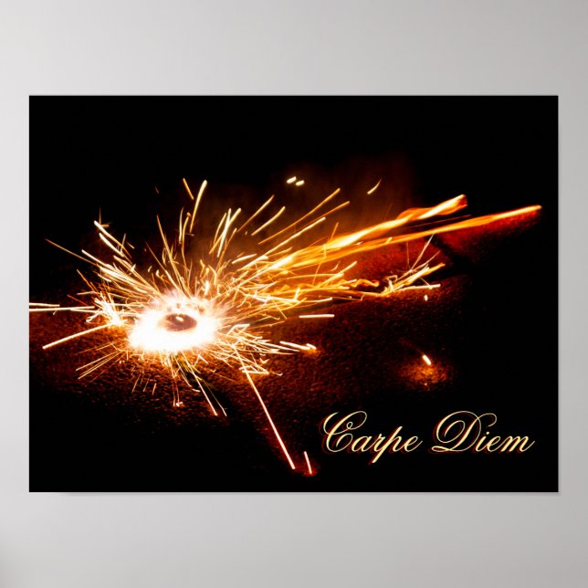 Leben Sie wie ein Feuerwerk in Ihrem Leben! Poster (Vorne)