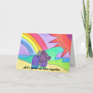 Leben Sie zusammen Karte