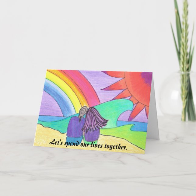 Leben Sie zusammen Karte (Vorderseite)