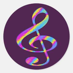 Leben singen runder aufkleber