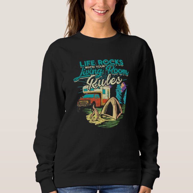 Leben stürzen, wenn Ihr Wohnzimmer regiert - Glamp Sweatshirt (Vorderseite)