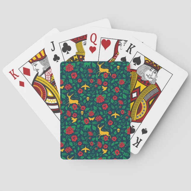 Leben-Symbole Frida Kahlos | Spielkarten (Rückseite)