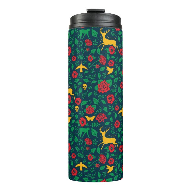 Leben-Symbole Frida Kahlos | Thermosbecher (Vorderseite)