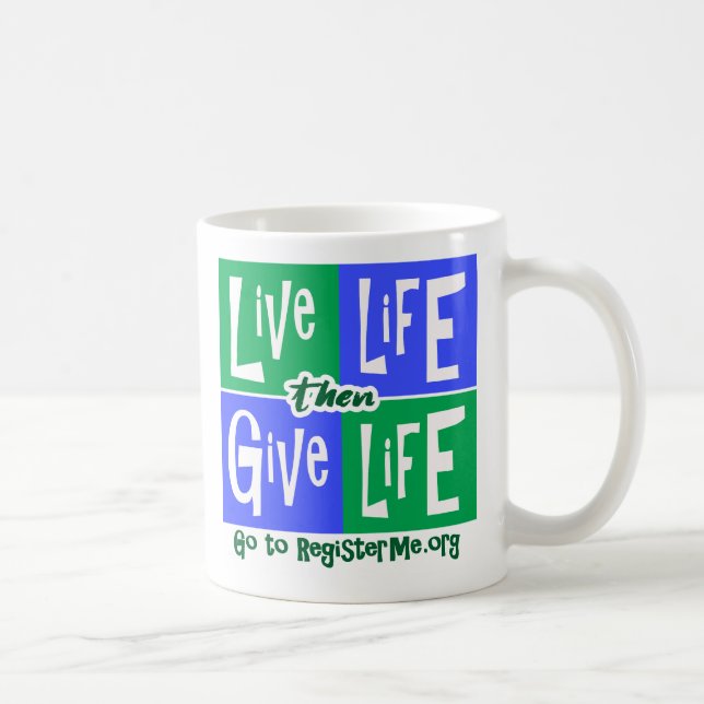 Leben und Leben Kaffeetasse (Rechts)