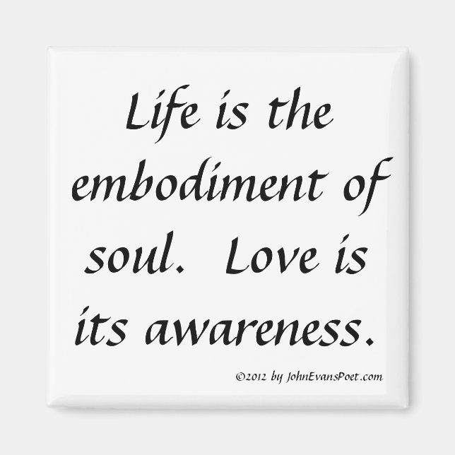 Leben und Liebe Magnet (Vorne)