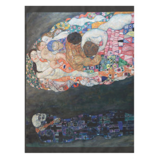 Leben und Tod und die VirgGustav Klimt Fleece B Tischdecke