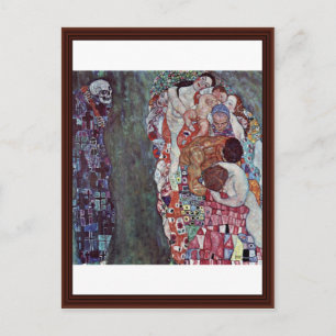 Leben und Tod von Klimt Gustav Postkarte