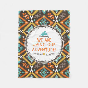 Leben unser Abenteuer Fleecedecke