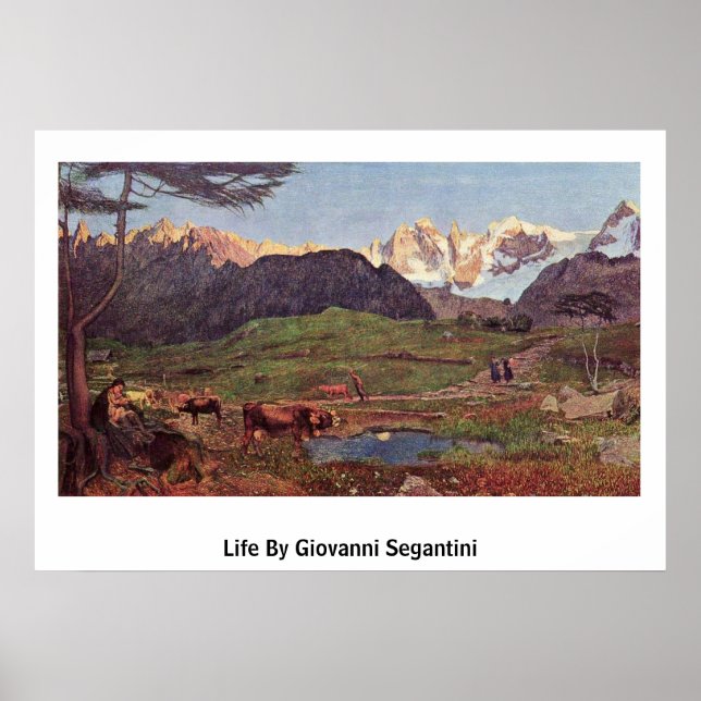 Leben von Giovanni Segantini Poster (Vorne)