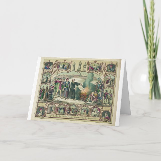 Leben von Martin Luther & Heroes der Reformation Karte (Vorderseite)