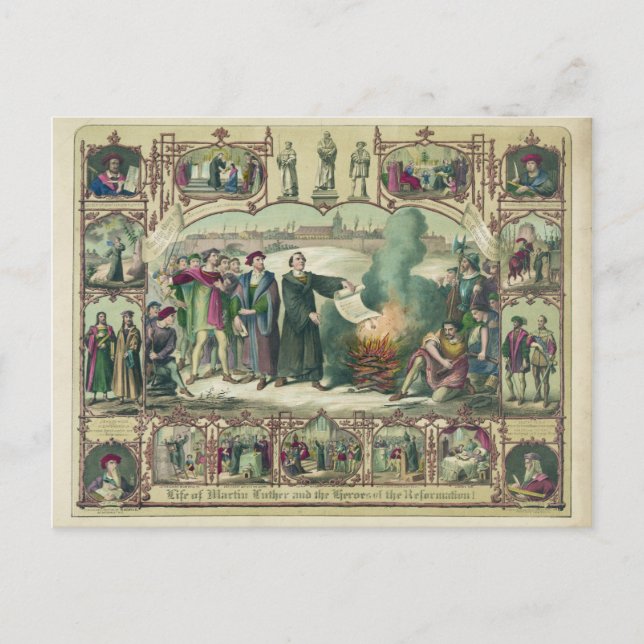 Leben von Martin Luther & Heroes der Reformation Postkarte (Vorderseite)
