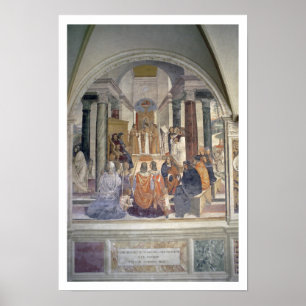Leben von St. Benedict (Fresko) (Detail) Poster