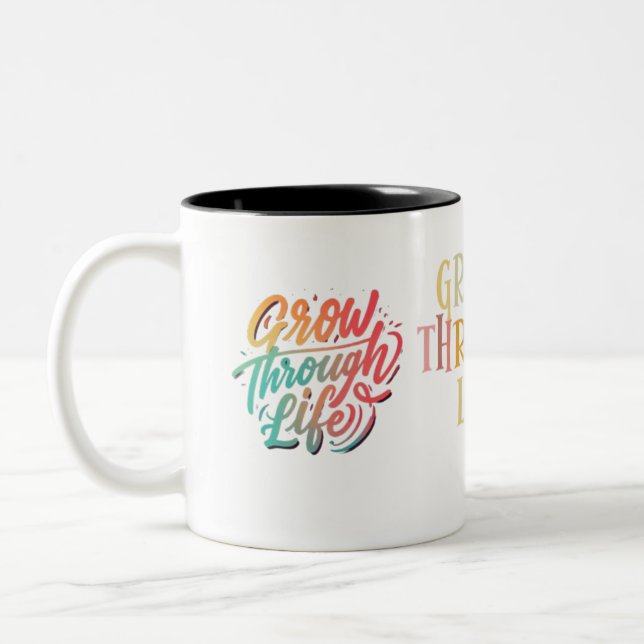 Leben wachsen zweifarbige tasse (Links)