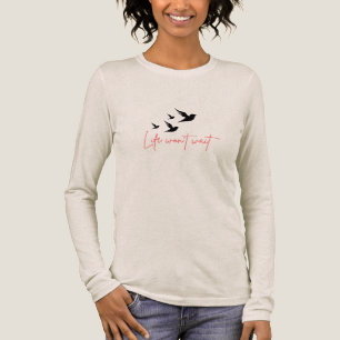Leben Wartet Nicht   Fliegende Vögel T-Shirt   Mot Tri-Blend Shirt